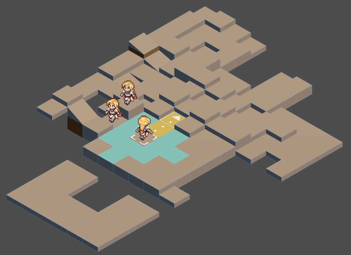 Image du wip d'une scène de combat Embers Tactics